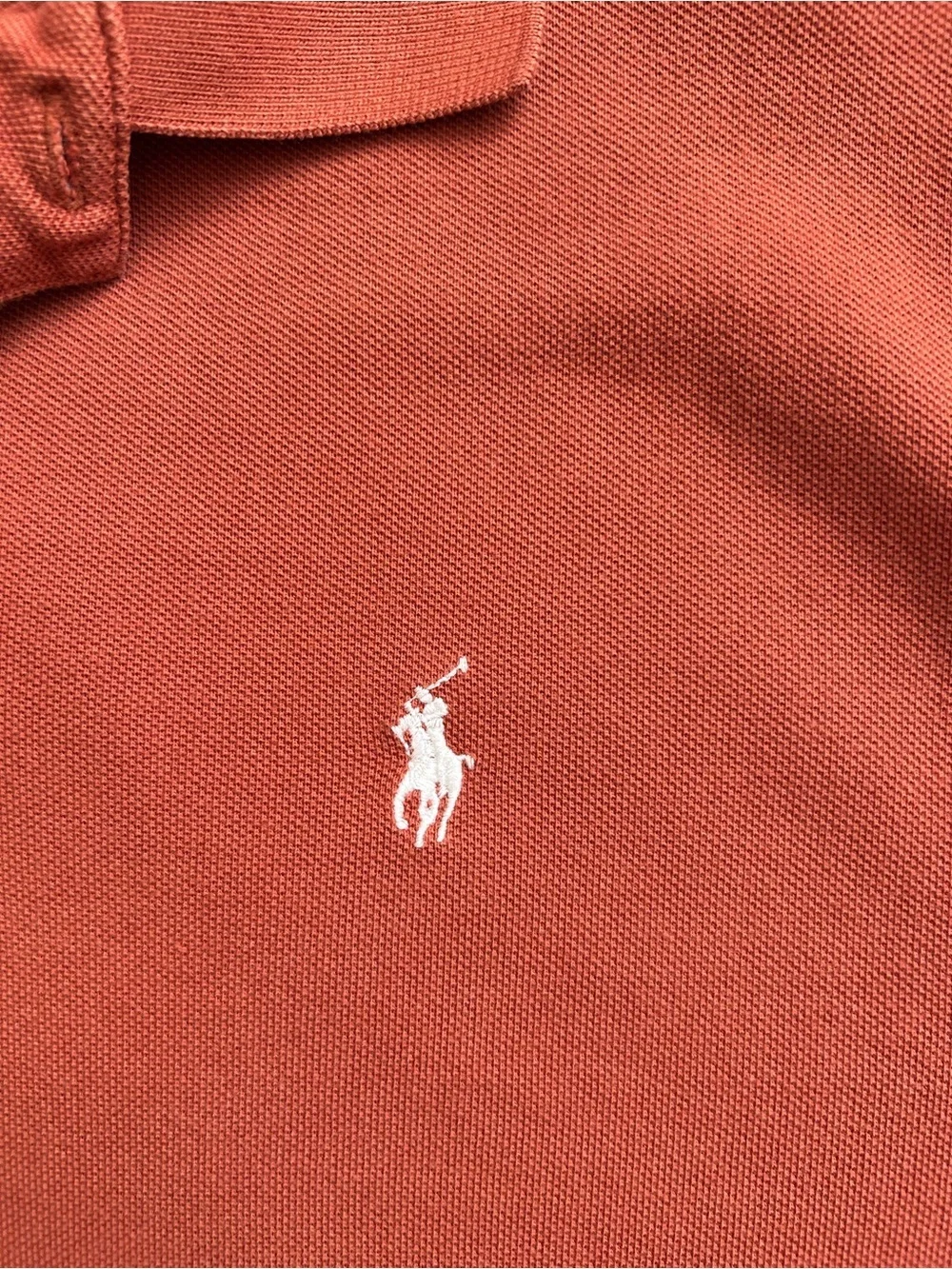 Polo Ralph Lauren Short Sleeve Burnt Orange Cotton Polo